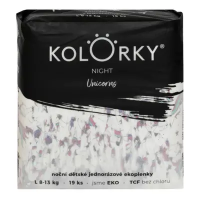 KOLORKY NIGHT Pleny jednorázové eko noční (8-13 kg) ks