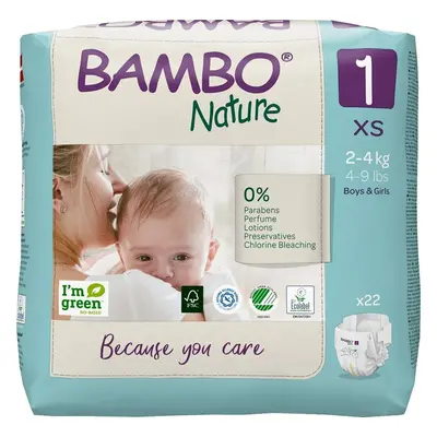 BAMBO Nature Pleny jednorázové XS (2-4 kg) ks