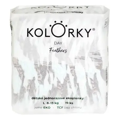 KOLORKY DAY Pleny jednorázové eko, peří (8-13 kg) ks