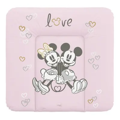 CEBA Podložka přebalovací měkká na komodu (75x72) Disney Minnie & Mickey Pink