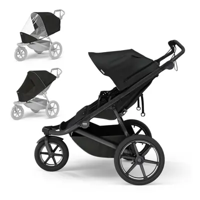 THULE Kočárek sportovní sourozenecký Urban Glide Double Black set