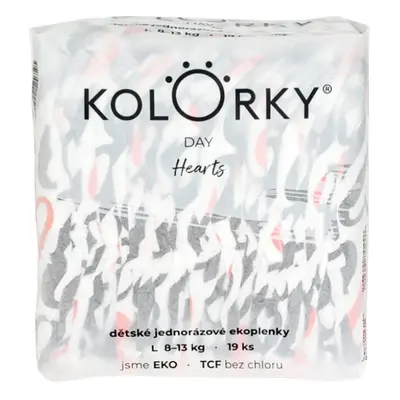 KOLORKY DAY Pleny jednorázové eko, srdce (8-13 kg) ks