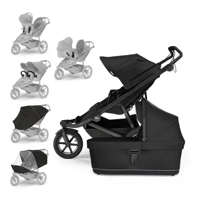 THULE Kočárek sourozenecký Urban Glide Double Black/Black set