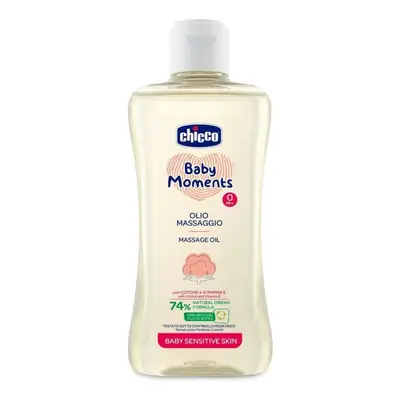 CHICCO Olej masážní s bavlnou a vitamínem E Baby Moments Sensitive % přírodních složek ml