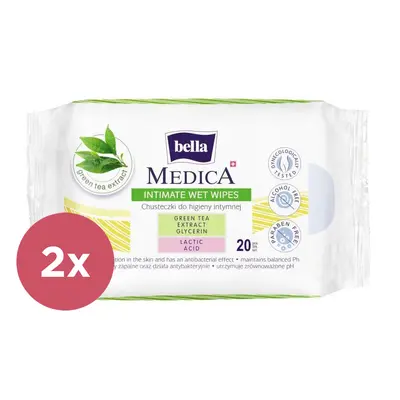 2x BELLA Medica Intimní vlhčené ubrousky ks