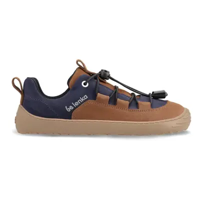 Dětské barefoot tenisky Be Lenka Xplorer - Dark Brown & Navy brown