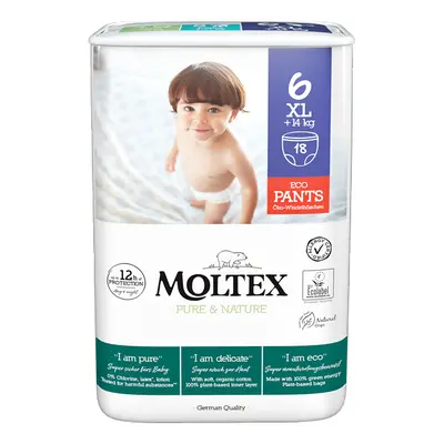 MOLTEX Pure&Nature Kalhotky plenkové jednorázové XL (14 kg+) ks