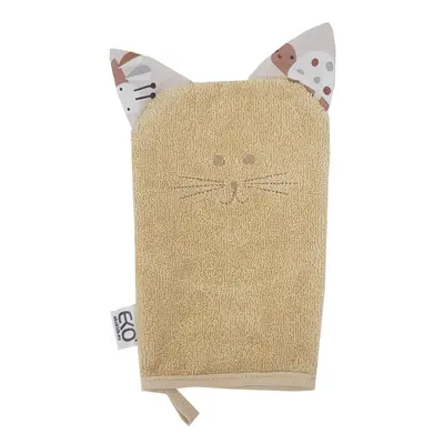 EKO Žínka bavlněná s oušky Cat Beige 20x15 cm