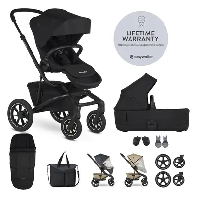 EASYWALKER Kočárek kombinovaný Jimmey Pepper Black AIR + RWS