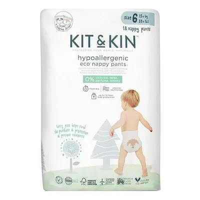 KIT & KIN Kalhotky plenkové jednorázové eko (15 kg+) ks