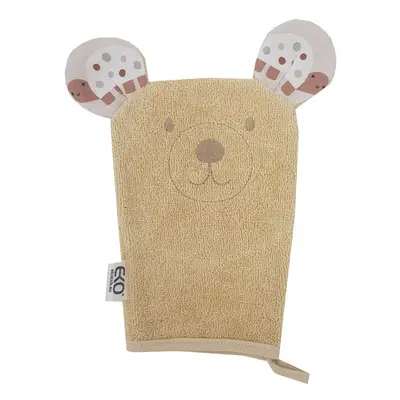 EKO Žínka bavlněná s oušky Bear Beige 20x15 cm