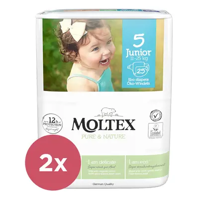 2x MOLTEX Pure&Nature Pleny jednorázové Junior (11-25 kg) ks