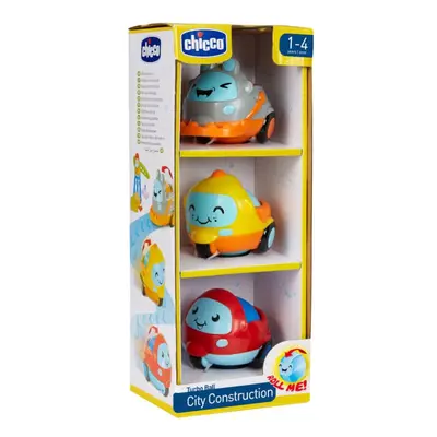 CHICCO Mini autíčka City Construction 3ks, 12m+