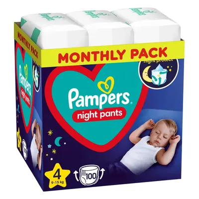 PAMPERS Night Pants Kalhotky plenkové jednorázové (9-15 kg) ks - MĚSÍČNÍ ZÁSOBA