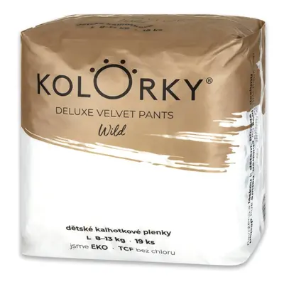 KOLORKY DELUXE VELVET PANTS Wild Kalhotky plenkové jednorázové eko (8-13 kg) ks