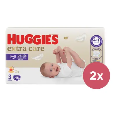 2x HUGGIES® Kalhotky plenkové jednorázové Extra Care Pants (6-11 kg) ks