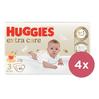 4x HUGGIES® Pleny jednorázové Extra Care (6-10 kg) ks