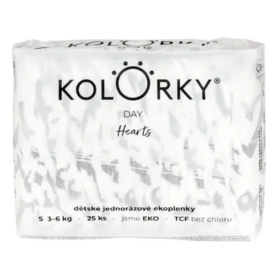 KOLORKY DAY Pleny jednorázové eko, srdce (3-6 kg) ks