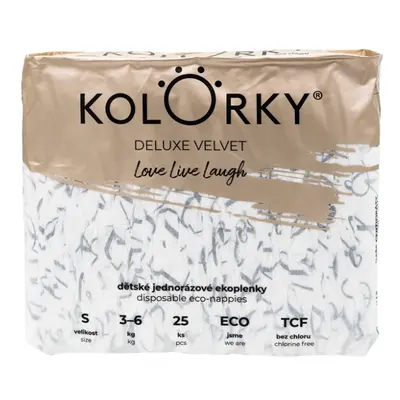 KOLORKY DELUXE VELVET Pleny jednorázové eko se sametovým povrchem (3-6 kg) ks