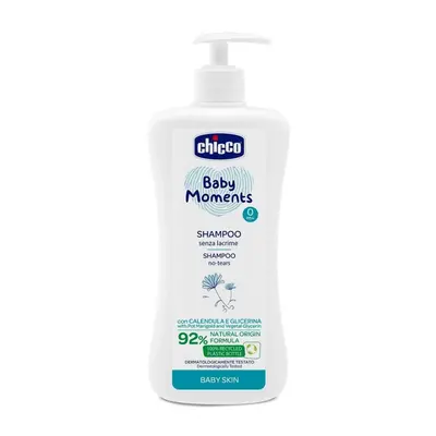 CHICCO Šampon na vlasy s dávkovačem Baby Moments % přírodních složek ml