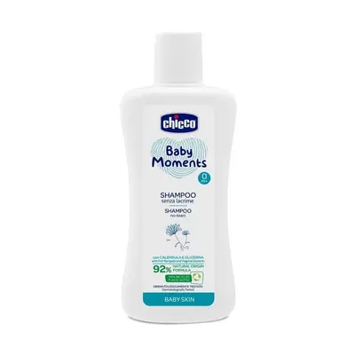 CHICCO Šampon na vlasy Baby Moments % přírodních složek ml