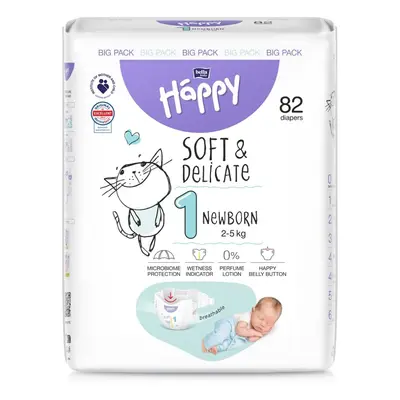 BELLA HAPPY BABY Pleny jednorázové New Born kg Big Pack ks