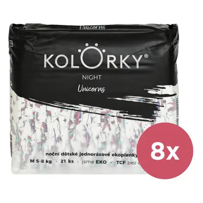 KOLORKY NIGHT Pleny jednorázové eko noční (5-8 kg) ks - MĚSÍČNÍ ZÁSOBA