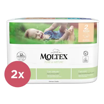 2x MOLTEX Pure&Nature Pleny jednorázové Mini (3-6 kg) ks