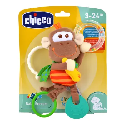 CHICCO Kousátko/chrastítko vibrující opice 3m+