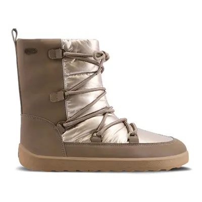 Zimní barefoot boty Be Lenka Snowfox Woman - Champagne & Brown brown