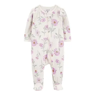 CARTER'S Overal na zip Sleep&Play Ivory Floral holka 6m/vel.