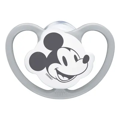 NUK Dudlík Space Disney Mickey v boxu, šedý 0-6m