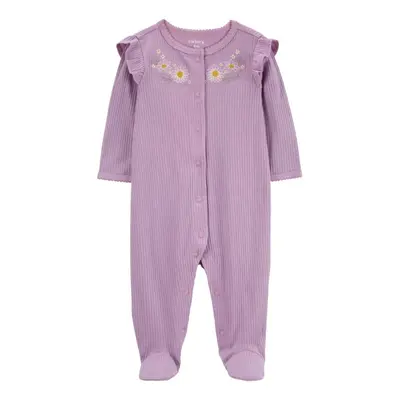 CARTER'S Overal na druky Sleep&Play Purple Floral holka 9m/vel.