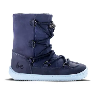 Dětské zimní barefoot boty Be Lenka Snowfox Kids 2.0 - Dark & Light Blue blue