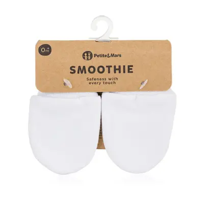 PETITE&MARS Rukavičky kojenecké Smoothie Infinity White