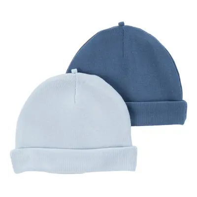 CARTER'S Čepice Blue kluk MFL 2ks 0-3m