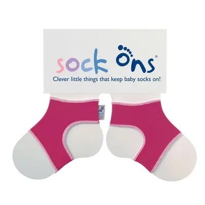 KIKKO Sock Ons Držák ponožek Classic - Fuchsia (0-6m)