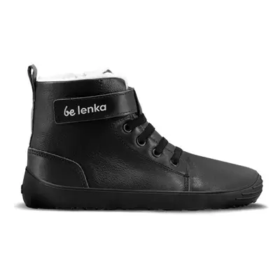 Dětské zimní barefoot boty Be Lenka Winter Kids - All Black black