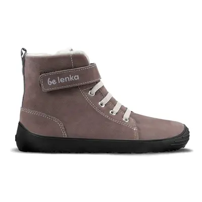 Dětské zimní barefoot boty Be Lenka Winter Kids - Chocolate brown