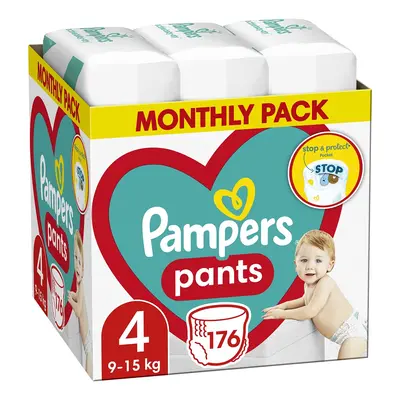 PAMPERS Active Baby-Dry Pants Kalhotky plenkové jednorázové (9-15 kg) ks - MĚSÍČNÍ ZÁSOBA