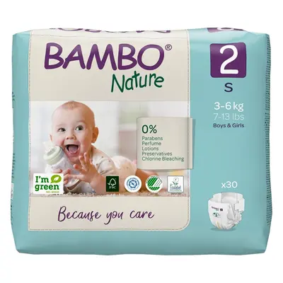 BAMBO Nature Pleny jednorázové S (3-6 kg) ks