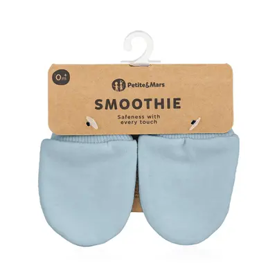 PETITE&MARS Rukavičky kojenecké Smoothie Sky Blue