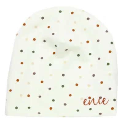 ENIE BABY Čepice dětská Dots creme 16-20m