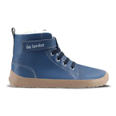 Dětské zimní barefoot boty Be Lenka Winter Kids - Ocean Blue blue