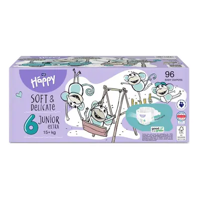 2x BELLA HAPPY Baby Pleny jednorázové Junior Extra Box 15+ kg ks