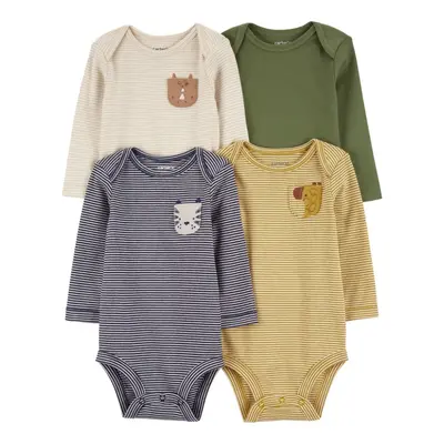 CARTER'S Body dlouhý rukáv Navy/Olive Animal kluk 4ks 24m/vel.