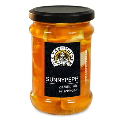 Sunnypepp - Žluté papričky plněné čerstvým sýrem 250 g