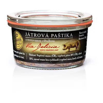 Via Delicia Játrová paštika s restovanou cibulkou 130 g