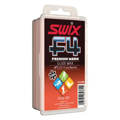 Swix Skluzný vosk F4 Premium warm F4-60W