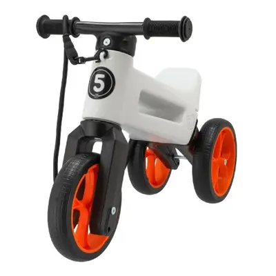 Odrážedlo FUNNY WHEELS Rider SuperSport bílé/oranž 2v1 TEDDIES